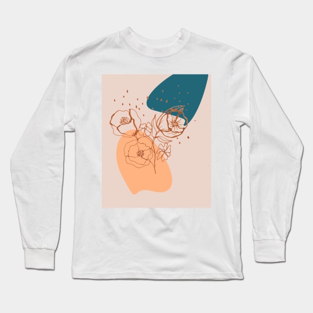 mid century art Long Sleeve T-Shirt by ibtihella